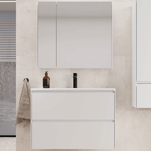 Style Line Мебель для ванной Лима 100 Plus подвесная эмаль белая матовая – фото-1